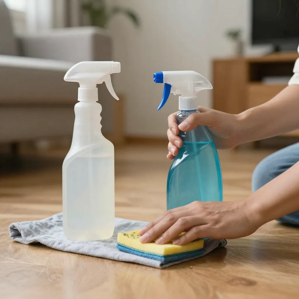 Citrus fruits and vinegar for natural cleaning solution